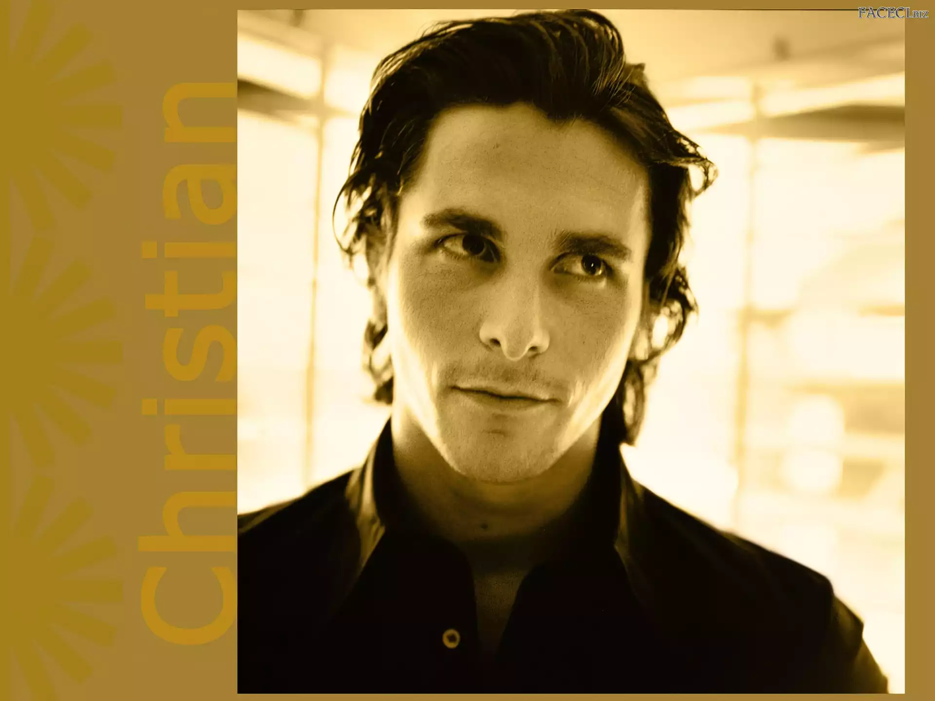 czarna koszula, Christian Bale